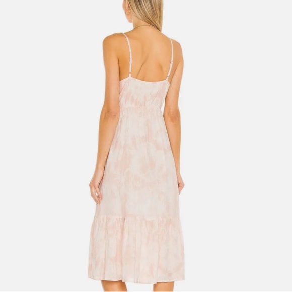 Rails Delilah Peach Pink Tie Dye Midi Dress - Picture 2 of 8